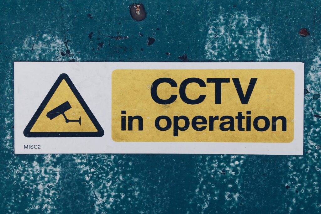 Sign which reads CCTV in operation